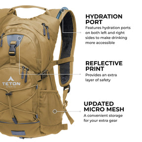 TETON Sports Oasis 22L Hydration Pack with 3L Bladder