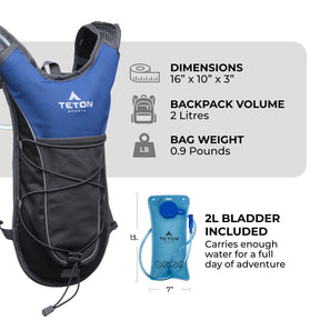 TETON Sports TrailRunner 2L Hydration Pack